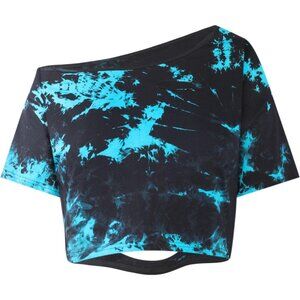 Women's Off Shoulder Crop Top Cotton Blend Short Sleeve Casual Summer